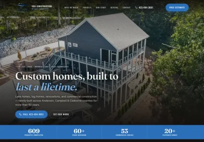 Cox Construction website designed by Promised Growth